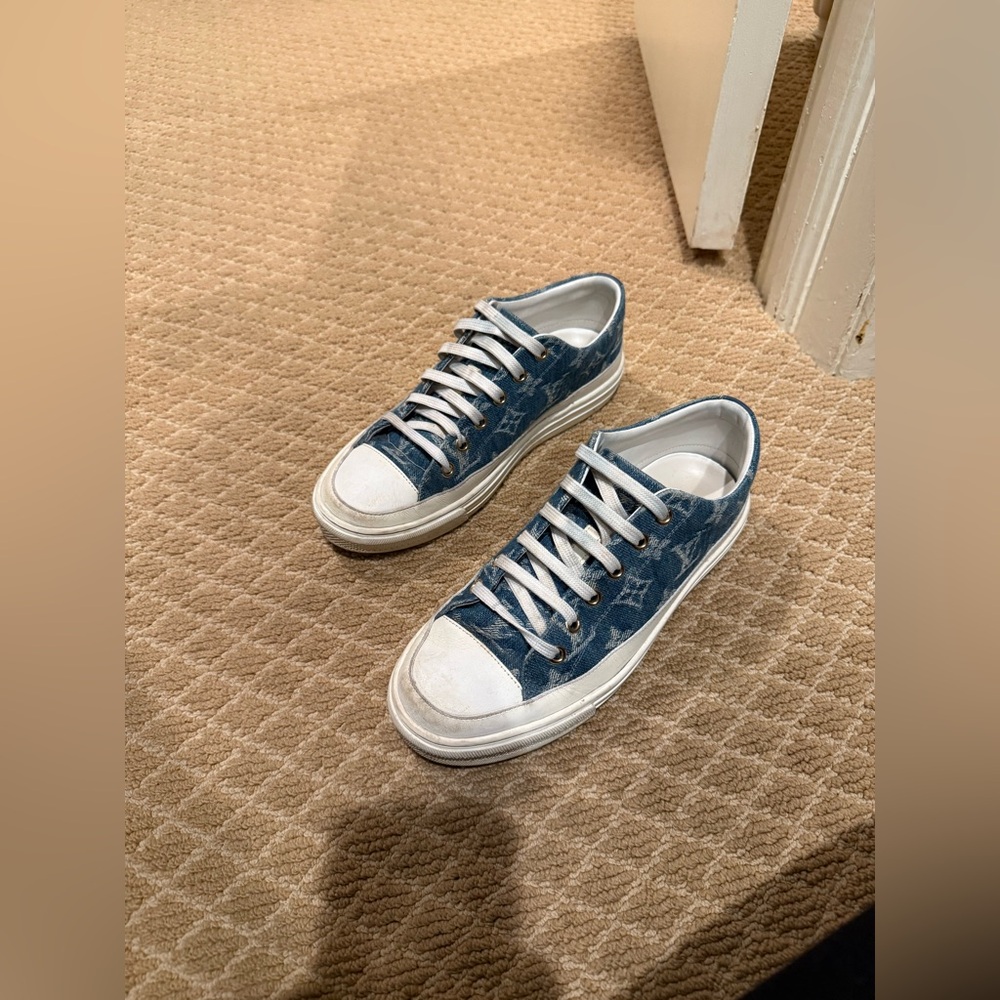 LOUIS VUITTON LV Stellar Low Top Denim Blue 36.5 - Picture 5 of 6